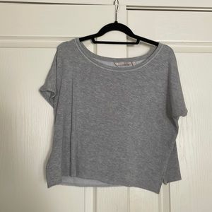 Athleta Cropped Short Sleeve Sweater